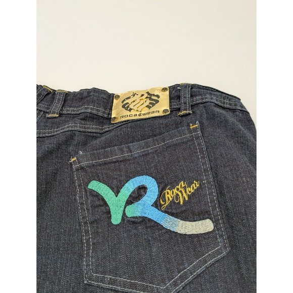 Rocawear Denim Jeans Womens Size 24 Y2K Vintage Straight Leg - Picture 2 of 11